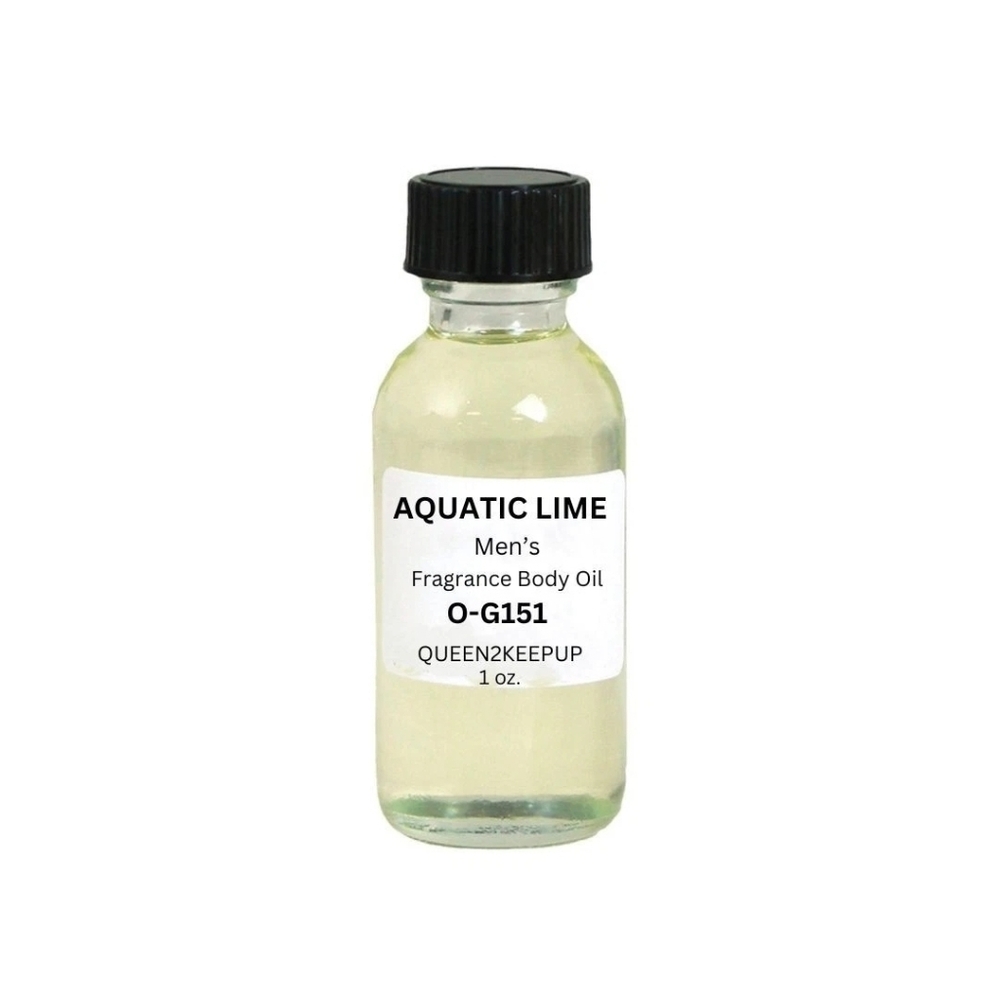 Aquatic Lime (Men) Body Oil 1 oz Fragrance All Natural Pure Uncut Scent